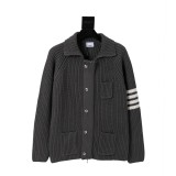 Thom Browne Heavyweight Wool Knit Cardigan Sweater 250827
