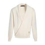 Louis Vuitton Hand-Embroidered Logo Wool Cardigan Sweater 250827