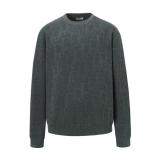 Dior 2025 New Collection Grey Wool Jacquard Knit Sweater 250827