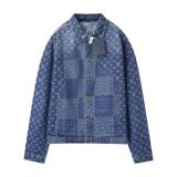 Louis Vuitton 25FW Nigo Collaboration Damier Monogram All-Over Denim Jacket 250827