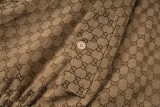 Gucci Solid Color Vintage Floral Double G Flip Collar Jacket 250827