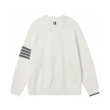 Thom Browne Classic Knit Cardigan Sweater White 250827