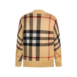 Burberry Check Wool Jacquard Cardigan Sweater 250903
