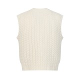 Loewe SS25 Mid-weight Wool Vest Sweater 250903