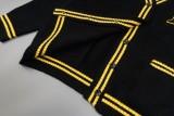 Prada Collegiate Style Cardigan with Appliqué Patches Sweater 250903