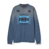 Gucci Tie-Dye Embroidered Print Crewneck Long-Sleeve Shirt 250903