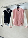 Louis Vuitton x Nigo FW25 Padded Leather-Sleeve Varsity Jacket with Intarsia and Embroidered Patches Jacket 250903
