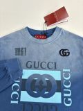 Gucci Tie-Dye Embroidered Print Crewneck Long-Sleeve Shirt 250903