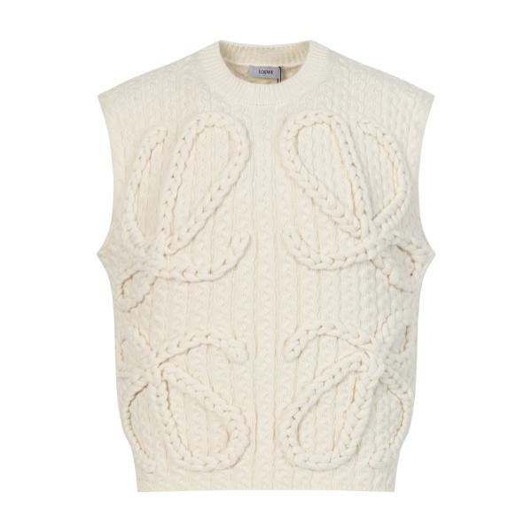 Loewe SS25 Mid-weight Wool Vest Sweater 250903