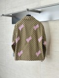 Gucci 25SS New Color-Block Embroidered Snap Button Jacket 250903