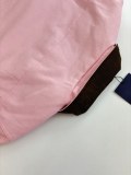 Louis Vuitton 25FW New Khaki Coat with Pink Collar Jacket 250903
