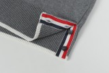 Thom Browne Back Jacquard 4-Bar Stripe V-Neck Knit Cardigan Sweater 250909