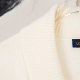 Louis Vuitton Hand-Stitched Micro Logo Wool Cardigan Sweater250909