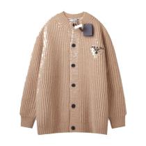 Prada 25SS New Embroidered Knit Cardigan Sweater 250909