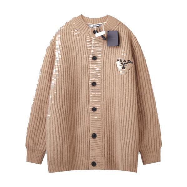 Prada 25SS New Embroidered Knit Cardigan Sweater 250909