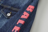 Balenciaga Qixi Festival Limited Edition Pink Heart Oversized Denim Jacket 2509017