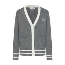 Thom Browne Logo Embroidered Zip-Up Hoodie 2509017
