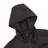 Gucci Web Stripe Hooded Trench Coat 2509017