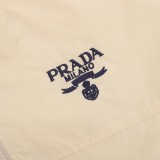 Prada Small Logo Embroidery Zip Jacket 2509017