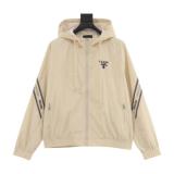 Prada Small Logo Embroidery Zip Jacket 2509017