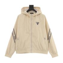 Prada Small Logo Embroidery Zip Jacket 2509017