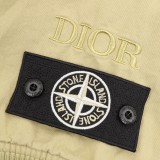 Dior x Stone Island Embroidered Letter Hooded Windbreaker Coat 2509017