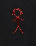 Thom Browne Classic Stick Figure Embroidery Color-Block 4-Bar Stripe Wool Sweater 2509023