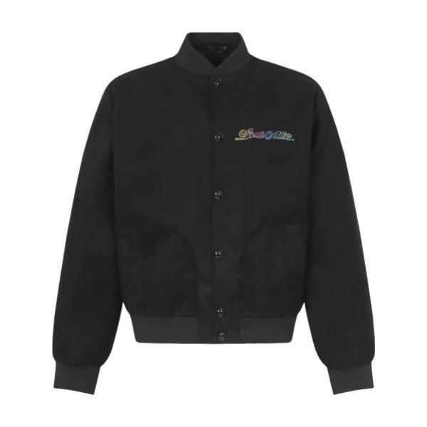 Louis Vuitton 25SS Four-Leaf Clover Rhinestone Varsity Jacket 2509023
