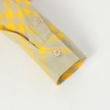 Burberry Classic Stripe-Over-Check Woolen Shirt 2509023