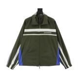 Balenciaga Two-Tone Color-Block Letter Embroidery Windbreaker Coat 251015