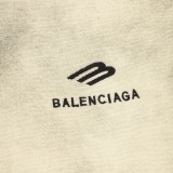 Balenciaga Patchwork Embroidery Washed Reversible Leather Jacket 251015