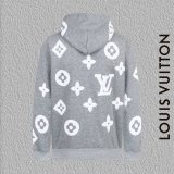 Louis Vuitton All-Over Burnout Terrycloth Embroidery Logo Hooded Sweatshirt 251015