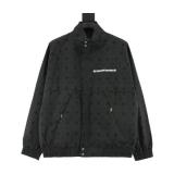 Chrome Hearts Tonal All-Over Print Windbreaker Black Jacket 251015