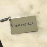 Balenciaga Patchwork Embroidery Washed Reversible Leather Jacket 251015