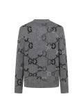 Gucci Double G Gradient All-Over Print Knit Cardigan Sweater 251015
