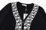 Dior Oblique Jacquard Knit Zip Cardigan Coat 251023