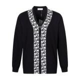 Dior Oblique Jacquard Knit Zip Cardigan Coat 251023