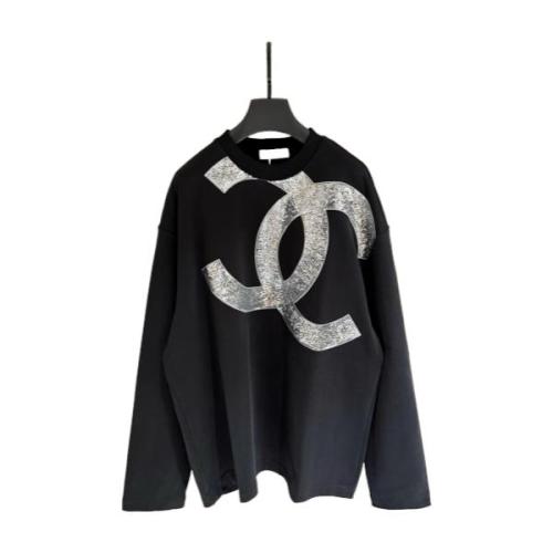 Chanel New Sequin Embroidered Heavy Knit Long-Sleeve T-Shirt 251023