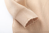 Balenciaga New Classic Jacquard Distressed Wool Sweater 251023