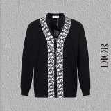 Dior Oblique Jacquard Knit Zip Cardigan Coat 251023
