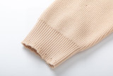 Balenciaga New Classic Jacquard Distressed Wool Sweater 251023