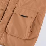 MLB New York Yankees Micro Logo Wool Sweater (Gen 2) / OEM Mid-Length Down Brown Jacket 251023