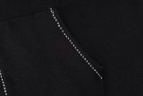 Louis Vuitton Monogram Flower Big Logo Hooded Knit Drawstring Zip Jacket 251029