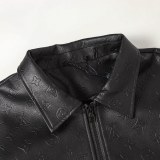 Louis Vuitton 25SS New Embossed Monogram Leather Panel Hybrid Jacket 251029