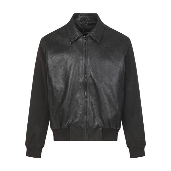 Louis Vuitton 25SS New Embossed Monogram Leather Panel Hybrid Jacket 251029