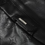 Louis Vuitton 25SS New Embossed Monogram Leather Panel Hybrid Jacket 251029