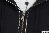 Louis Vuitton Monogram Flower Big Logo Hooded Knit Drawstring Zip Jacket 251029