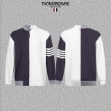 Thom Browne Split 4-Bar Stripe Knit Cardigan 251029