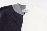 Thom Browne Split 4-Bar Stripe Knit Cardigan 251029