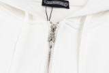 Chrome Hearts Horseshoe Cross Print Drawstring Hooded Jacket 251029